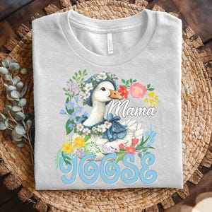 Mama Goose Shirt, Mama Silly Goose Shirt, Nana Goose Shirt, Mothers Day Gift, Pregnancy Shirt Bow, Gift For Mama, Daddy Goose Shirt NGPC14