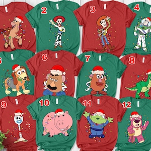 Toy Story Christmas Shirt, Toy Story Cartoon Characters Shirt, Disney Christmas Group Shirt, Tree Rex Christmas Shirt, Christmas Gift NEVA10