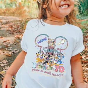 Retro Disneyland 70th anniversary 1955-2025 shirt, 70 years of magic Tee,Disneyland family vacation 2025 Tee,Platinum celebration Tee D2GN26
