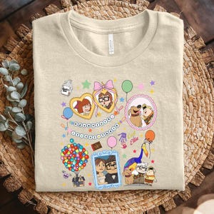 Disney Up Shirt, Coquette Bow Shirt, Ellie And Carl Shirt, Disney Adventure Shirt, Disney Couple Tees, Disneyland Vacation Shirt NGS412