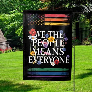 Abolish ICE Garden Flag, Anti MAGA Garden Sign, Democrat Garden Flags, Political Yard Flag, Feminist Flag, Progressive, Liberal Flag G5LS01