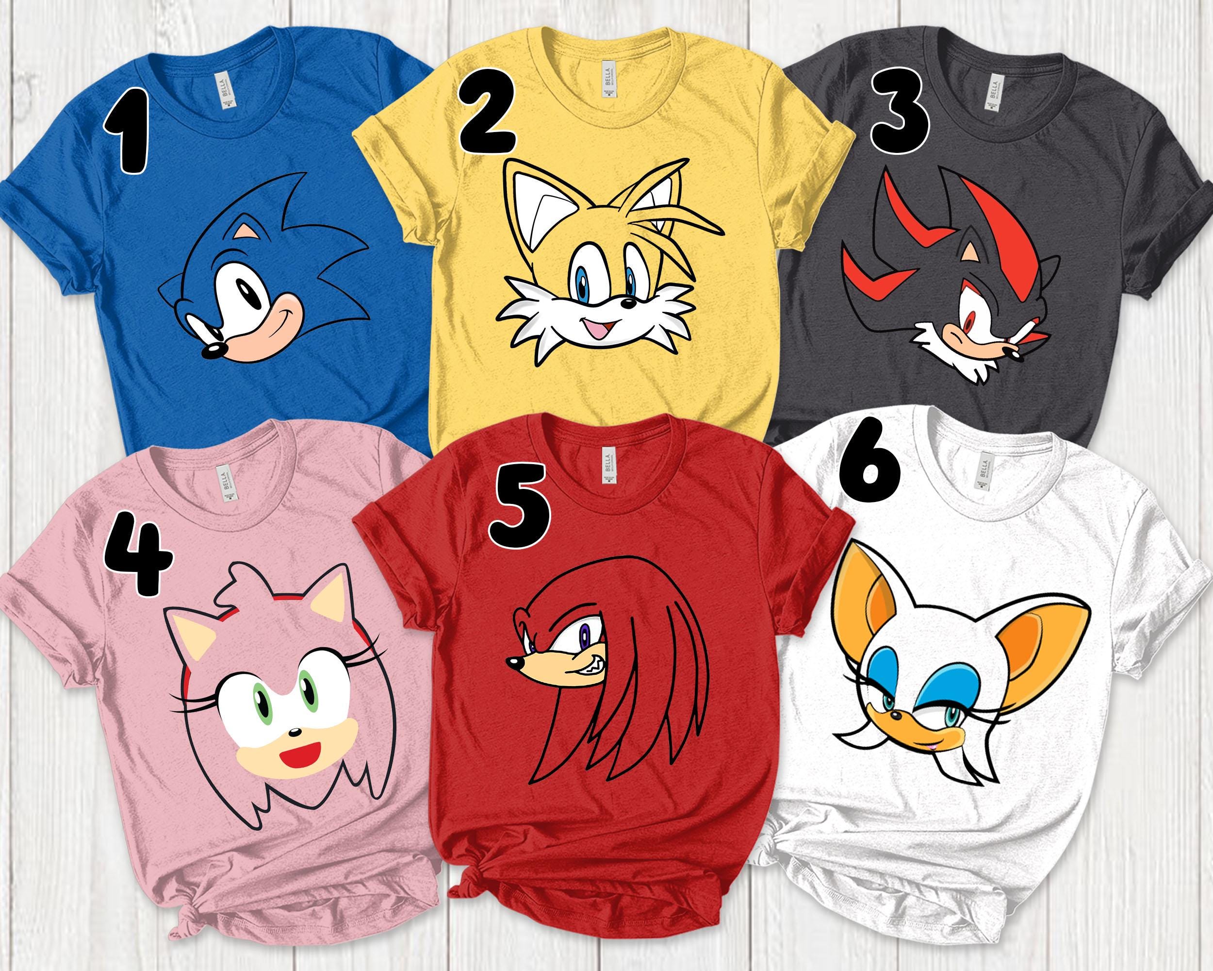Sonic the Hedgehog Shirt, Sonic Shirt, Sonic Birthday Shirt,Sonic Group Matching Shirt,Sonic Family Party Shirt,Halloween Costume C-23082243