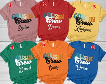 Custom Cousin Crew Shirt, Cousin Crew Matching Family Shirt, Vintage Matching Cousin Crew, Cousin Crew Shirt, Family Reunion Shirts NFP104