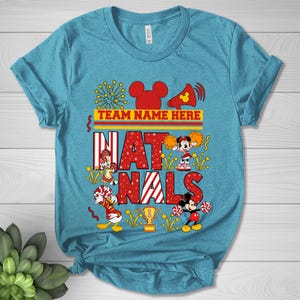 Personalized Disney UCA All Star Nationals 2025 Tee,Mickey & friends WDW Cheerleading and Dance Championships, Custom Cheerleader Tee BZBG29