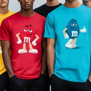 M&M Candies Shirt, M And M Matching Family Shirt,Group Chocolate Shirt,Halloween Candy Cosplay Costumes, Halloween M M Family Costume NFWP16