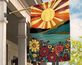 Subtle Fck Trump Flower Garden Flag, Fck Trump Yard Sign, Anti Trump Yard Banner, Democrat Garden Flag C1GQ07