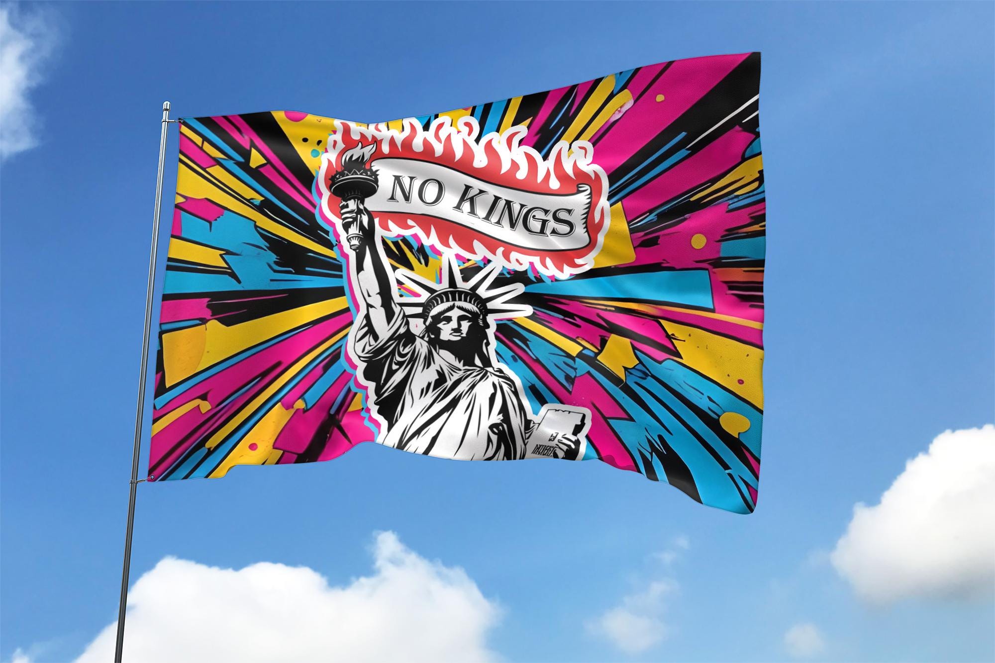 Resist Fascism House Flag, Anti Trump Political Statement,Social Justice Decor, No Kings Activist Gift,Hate Has No Home Here, Protest NGPR26