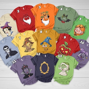Custom 7 Dwarfs Clothes Matching Shirt, Friend Matching Halloween Costume Tee, Snow White and Seven Dwarf Disney Matching Shirt JCPD04