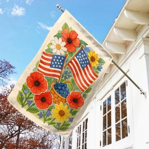 4th of July Independence Day Garden Flag, American Independence, 4th July Yard Decor, USA Porch Flag, Independence Day Garden Decor JCNO12