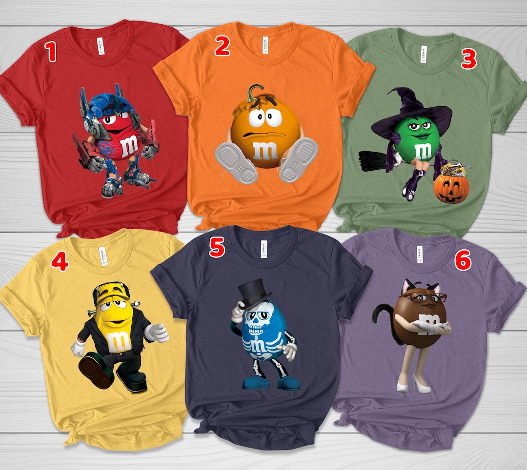 M&M Candies T Shirt, M and M Matching Shirt Group MM Shirt Halloween ...