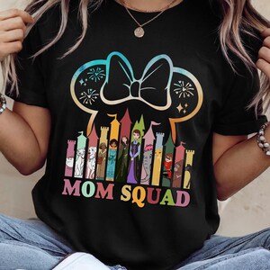 Disney Mom Squad Shirt, Mother’s Day Disney Tee, Matching Family Vacation Shirt, Best Mom Gift, Disney World Trip T-Shirt NGP407-02