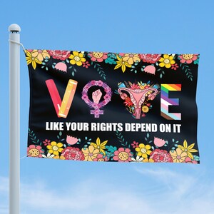 Vote Like Your Democracy Depends On It Flag, Vote Yard Flag, Remember to Vote