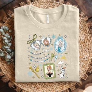 Custom Elsa Frozen Birthday Shirt, Princess Elsa Bow Shirt, Disney Girls Trip, Disney World, Disneyland, Disney Frozen Movie shirt NGQF23