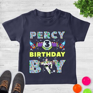Personalized Toy Story Buzz Lightyear Birthday Shirt, Disney To Infinity and Beyond Shirt, Disneyland Family Vacation Matching Tee JBUO33