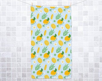 Subtle F*ck Trump Lemon Hand Towel, Funny Political Home Decor, Lemon Kitchen Towel, Home Accessory Humor, Sarcastic Gift, FDT Towel D2HL12