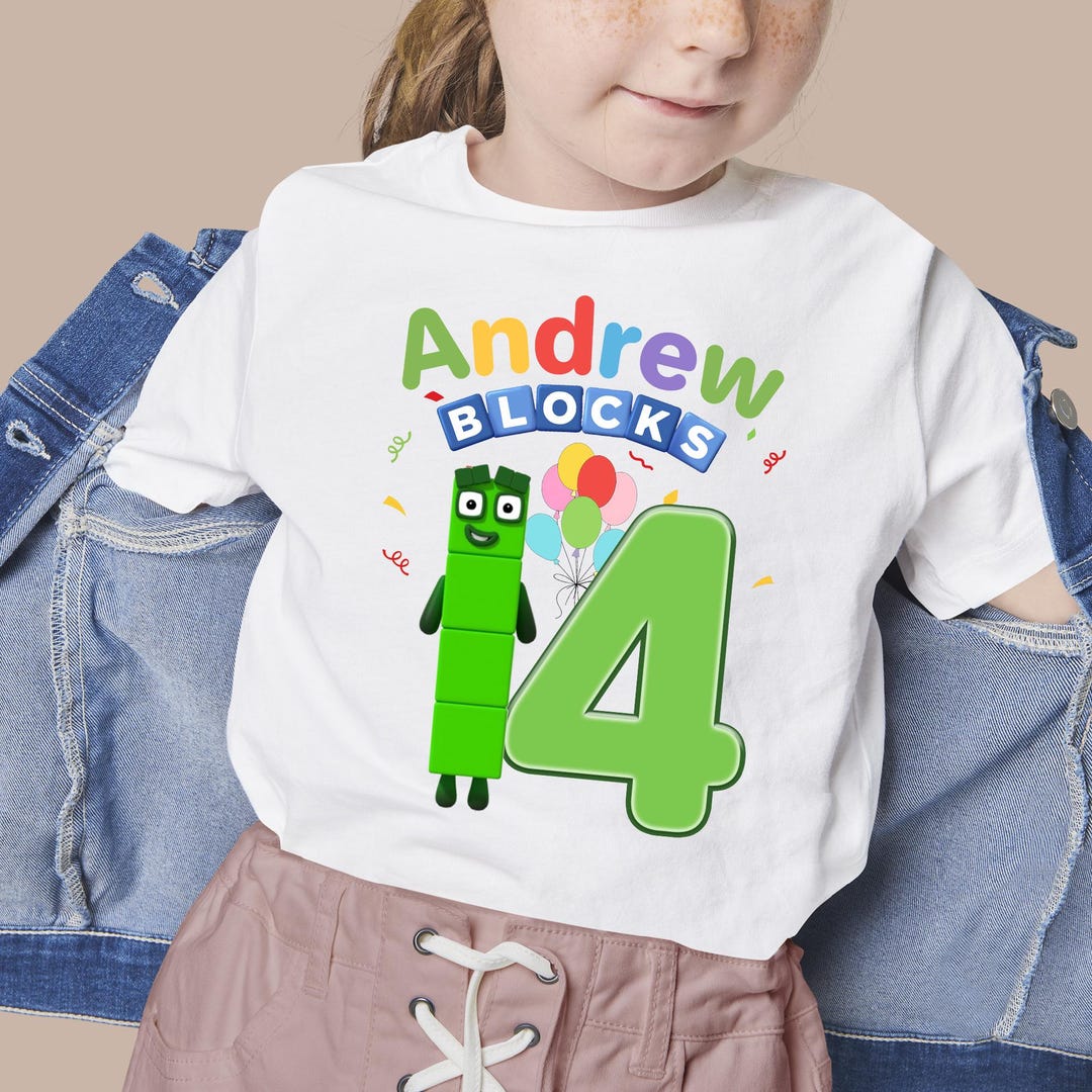Custom Numberblocks Shirt, Numberblocks Birthday Shirt, 1-10 Number ...