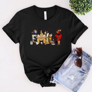 Princess Belle Birthday Shirt, Beauty and the Beast Theme, Belle Birthday Outfit, Disney Princess Party Shirt for Girls NGPT15