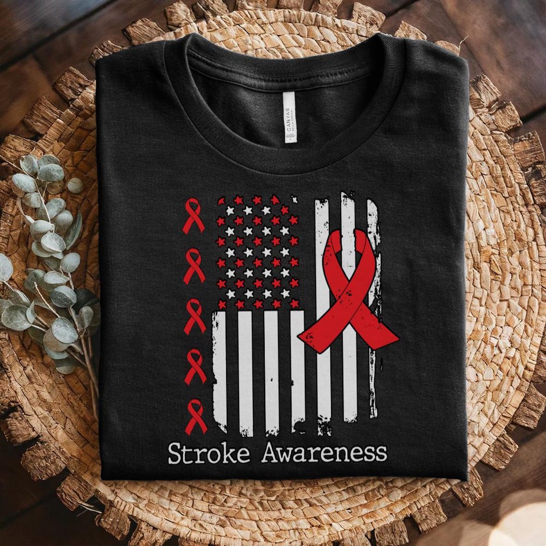 In May We Wear Red for Stroke Awareness Shirt, Never Give up Stroke ...
