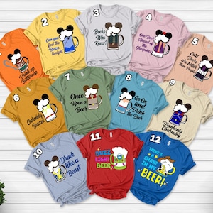 Disney Drinking Team Shirt, Disney Drinking Around The World Shirt, Epcot Food And Wine Top, Disney Wine Tshirt, Drinking Characters D1LS06