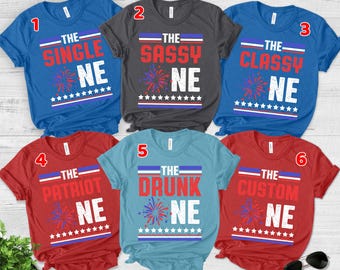 Funny Matching Group Fourth of July Shirts Custom Holiday Tshirt Cute 4th Family Gift Festive Red White Blue Celebration Party Outfit D1HQ24