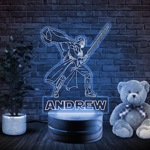Darth Vader, Sith Lord, Edge Lit Acrylic LED Light with Remote Control, Star Wars Gift, Night Light Desk Lamp D2EI18