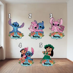 Disney Stitch And Lilo Yard Sign, Yard Decoration, Angel Stitch Yard Art, Stitch Birthday Decoration, Birthday Party Decoration Prop NGQH20
