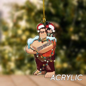Personalized Wreck-It Ralph Ornament, Wreck-It Ralph Ceramic Ornament, Custom Name Wreck-It Ralph 2024 Ornament, Christmas Gift NFWK07