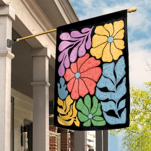 Subtle Anti Trump Flag, Floral F*ck Trump Flag, Floral FDT Flag, Foxtrot Delta Tango Flag, Political Protest Flower Flag, Anti Trump C1GG06