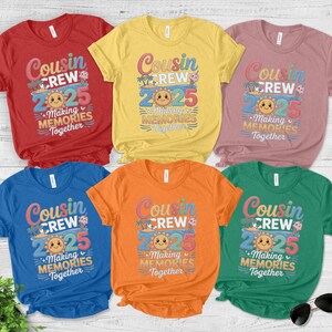 Cousin Crew 2025 Shirt, Cousins Beach Shirt, Summer Vacation Cousin Gift,Matching Cousin Shirt, Cousins Trip, Cousin Squad Shirt 2025 NGRT10