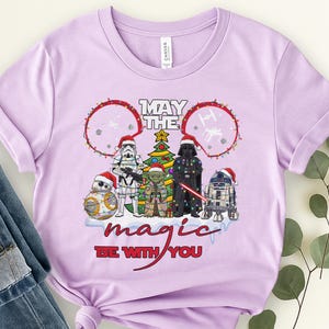 May the Magic Be With You Shirt, Disney Star Wars Christmas Shirt, Merry Christmas Galaxy's Edge Holiday, Disneyland Christmas Gift JCRG06