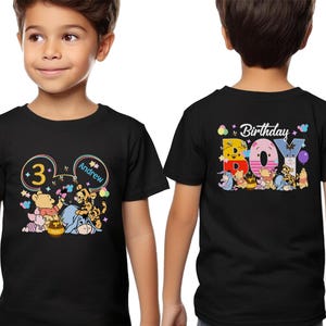 Winnie The Pooh Birthday Shirt, Winnie The Pooh Matching Shirts, Pooh Bear Birthday Family Shirts, Birthday Shirt, Mom Dad Birthday NGOA09