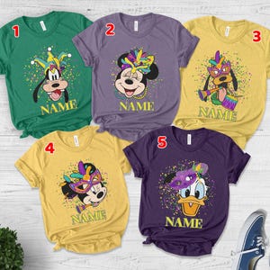 Disney 2025 Mardi Gras Tee,Custom Disney Mardi Gras Tshirt,Disney Family Matching Mardi Gras 2025 Tshirt,Disney Mardi Gras Party Tee D2DQ13