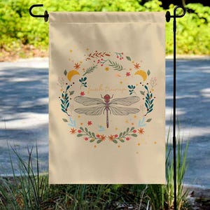 Anti-Trump, Subtle F*ck Trump Garden Flag, Garden Gifts Unique, Dragonfly Floral House Banner, Democrat Sign Gift NGPN15