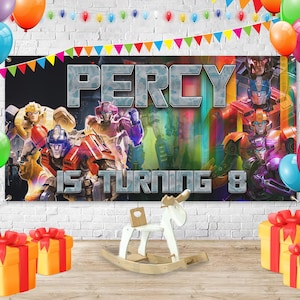 Transformers Birthday Party Backdrop, Transformers Birthday Banner, Custom Transformers Backdrop, Transformers Kids Birthday Decor D2FW01