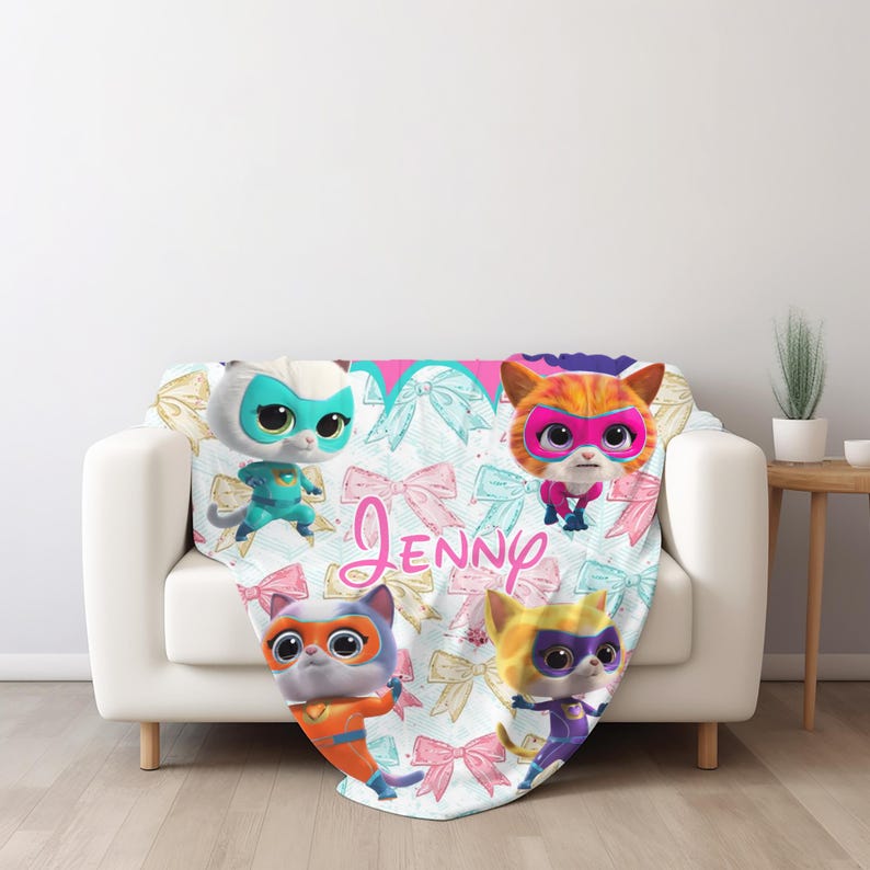 Custom Super Kitties Blanket, Custom Super Kitties Blanket,super