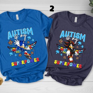 Sonic The Hedgehog Autism Shirt, It&#39;s Not a Disability It&#39;s a Different Ability Shirt,Sonic Autism Awareness Shirt,Autism Month Shirt NGO202