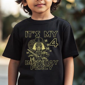 Retro Star Wars Family Birthday Shirt, Star Wars Customizable Shirt,Disney Birthday Boy Birthday Party,Star Wars Family Matching Tee JCPF09