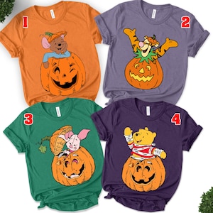 Winnie The Pooh Halloween Shirt, Funny Pooh Halloween Shirt, Pooh Halloween Family, Disneyland Halloween Family Shirt CZJU35