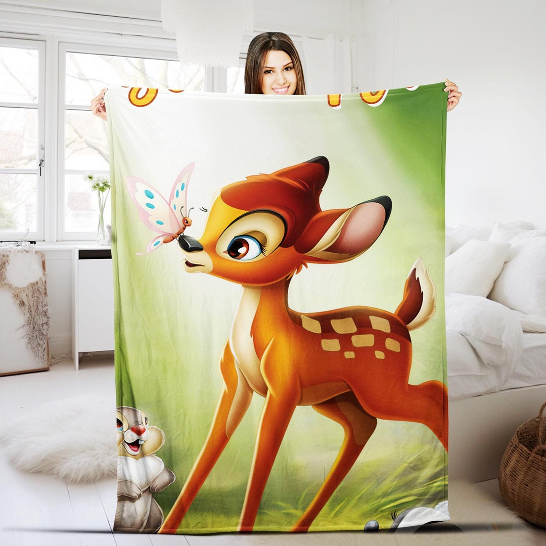 Personalized Disney Bambi Blanket, Disney Bambi Blanket, Disney Bambi