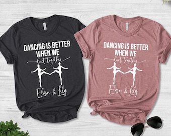 Custom Dance Duet Personalized Shirt Dancer Warm Up Dancer Gift Dance Recital Competition Shirt Ballerina Shirt Dance Life Dance Mom D1HQ20