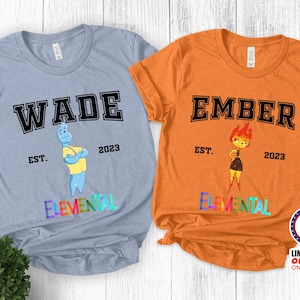 Disney Elemental Ember And Wade Shirt, Elemental Chemical Reaction Shirt, Disney Pixar Elemental, Disney Family, Disneyworld Shirt