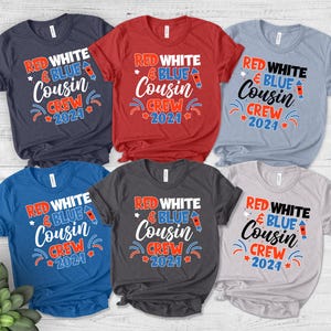 Red White and Blue Cousin Crew 2025 Shirt, 4th of July Cousin Crew Shirt, Matching Cousins Tee, 4th Of July, Independence Day Tee D1HM27
