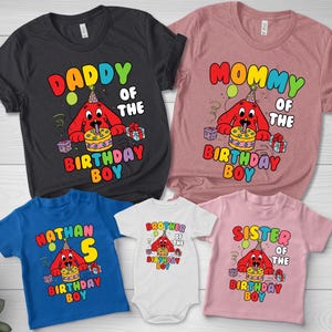 Custom Clifford Dog Family Birthday Shirt , Clifford Dog Party Shirt , Clifford The Big Red Dog, Family Birthday G5MT07