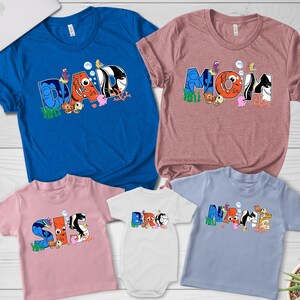 Personalized Finding Nemo Birthday Shirt | Finding Nemo Birthday Shirt | Custom Finding Nemo Shirt | Birthday Family Matching Shirt