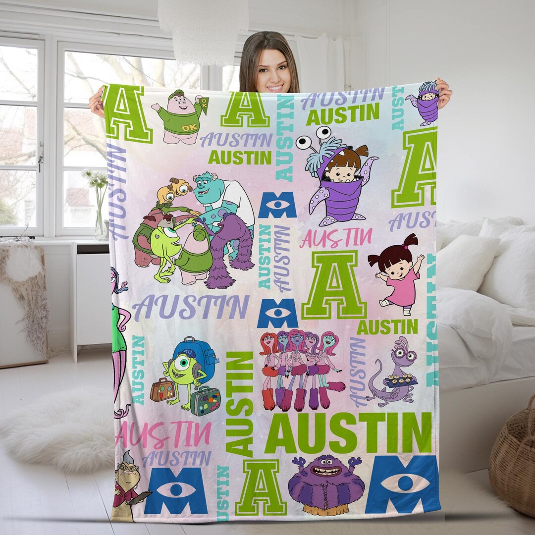 Print Pattern Monster Blanket