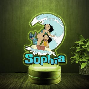Personalized Moana Nightlight,How Far I&#39;ll Go, Disney Custom Bedside Lamp,Great Gift Kids Birthday,Nursery Room Decor, Gift for Her C1EZ19