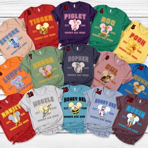 Winnie the Pooh Shirt, Tigger, Piglet, Eeeyore, Roo, Lumpy, Rabbit, Disneyland Trip, Disney Family Matching Shirt, Pooh Fan Gift N-03012304