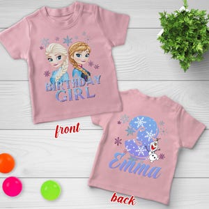 Elsa Anna Frozen Birthday Shirt, Frozen Family Birthday Shirt, Elsa Birthday Shirt, Birthday Girl Shirt, Disneyland Princess Elsa C1FZ05