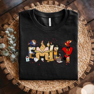 Princess Belle Birthday Shirt, Beauty and the Beast Theme, Belle Birthday Outfit, Disney Princess Party Shirt for Girls NGPT15