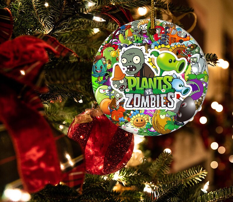 Plants Vs Zombies Ornament, Plants Vs Zombies Christmas Ornament